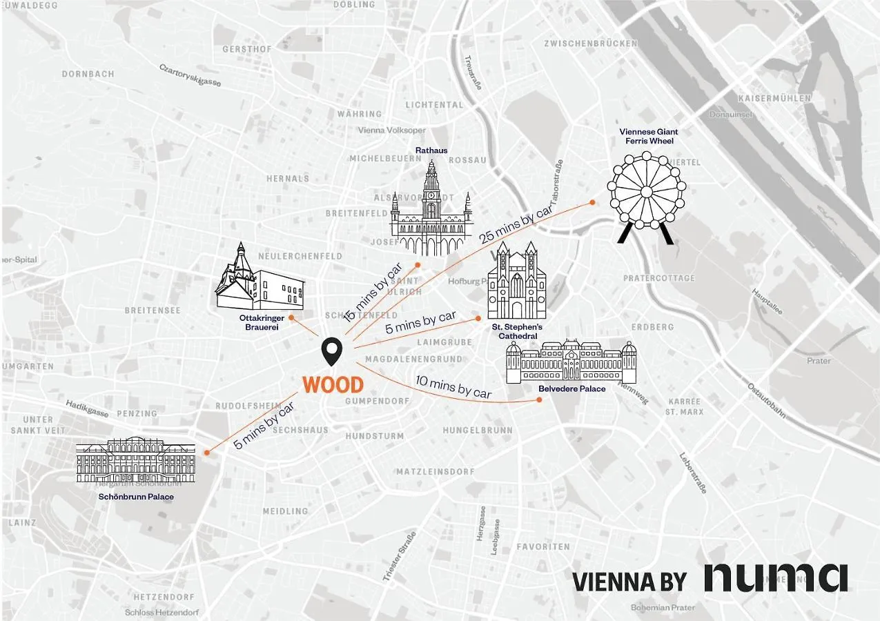 Numa L Wood Rooms & Apartments Вена Апарт-отель